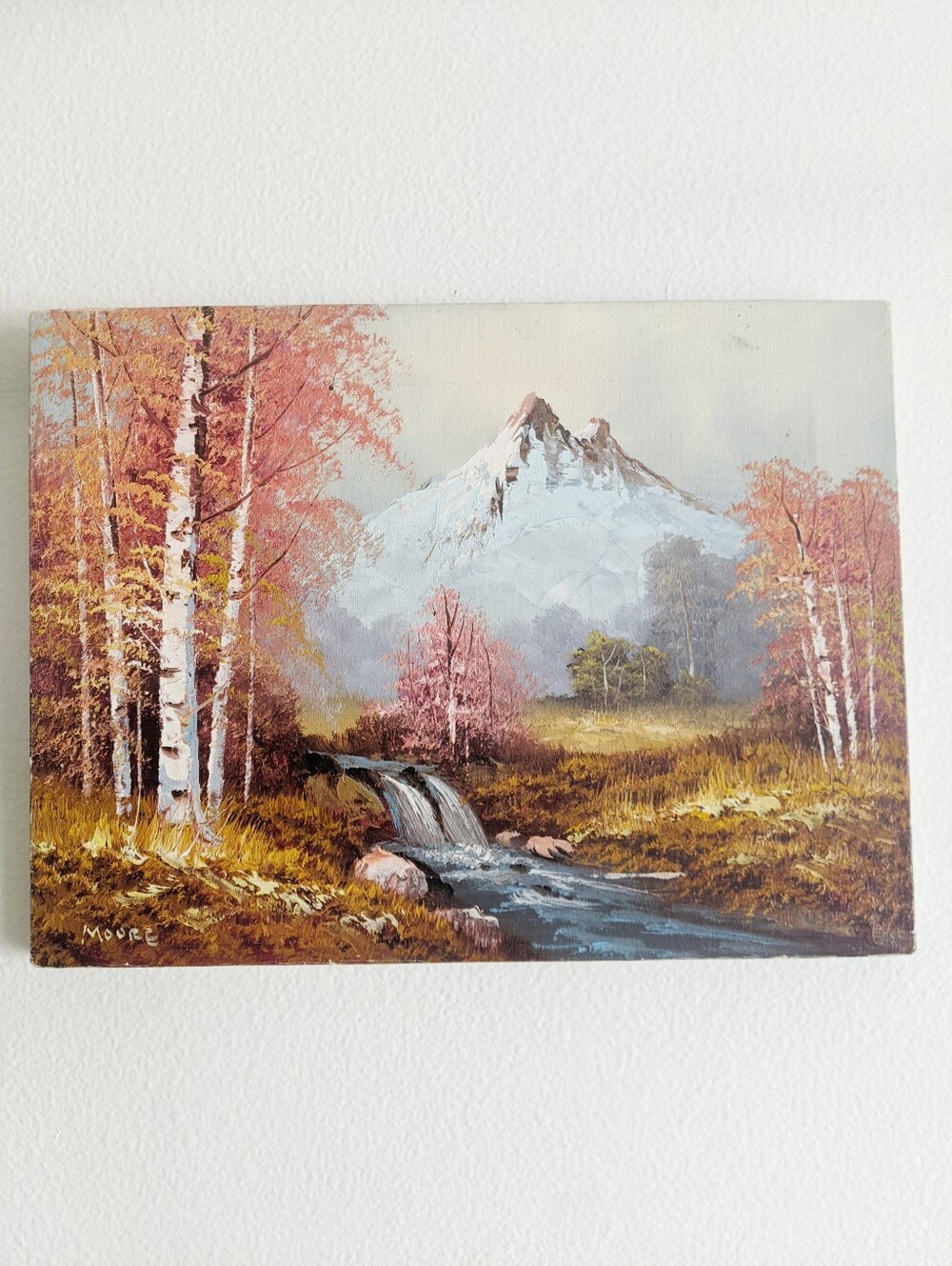 Mt. Wood Scene Painting By Moore